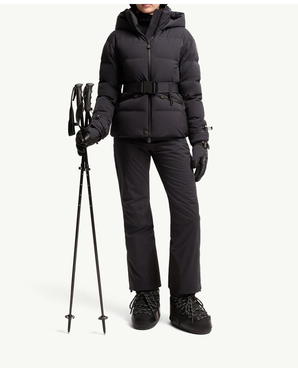 Moncler Black Tolima Hooded Insulated Ski Jacket