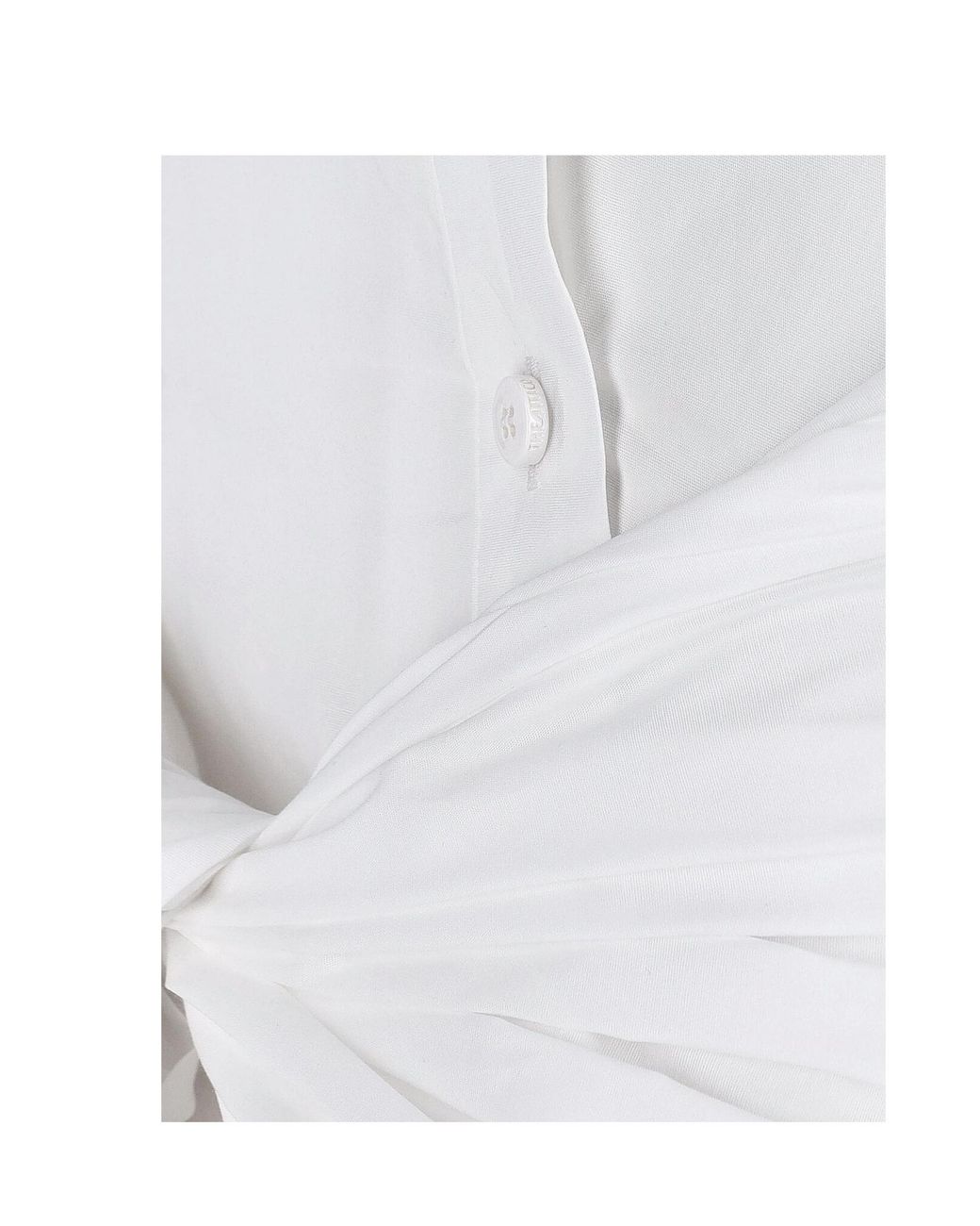 The Attico White The Strapped Shirt Dress