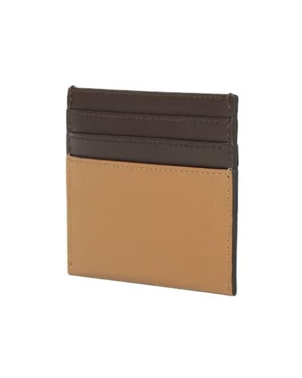 Fendi Natural Ff Diamonds Logo Plaque Cardholder