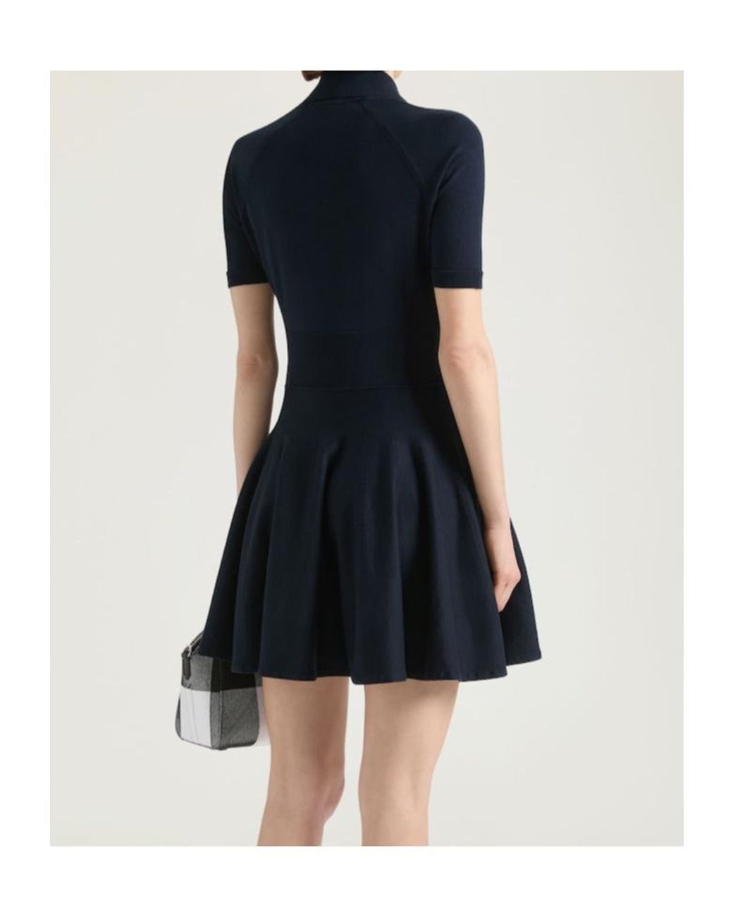 Givenchy Blue Logo Embroidered Polo Dress