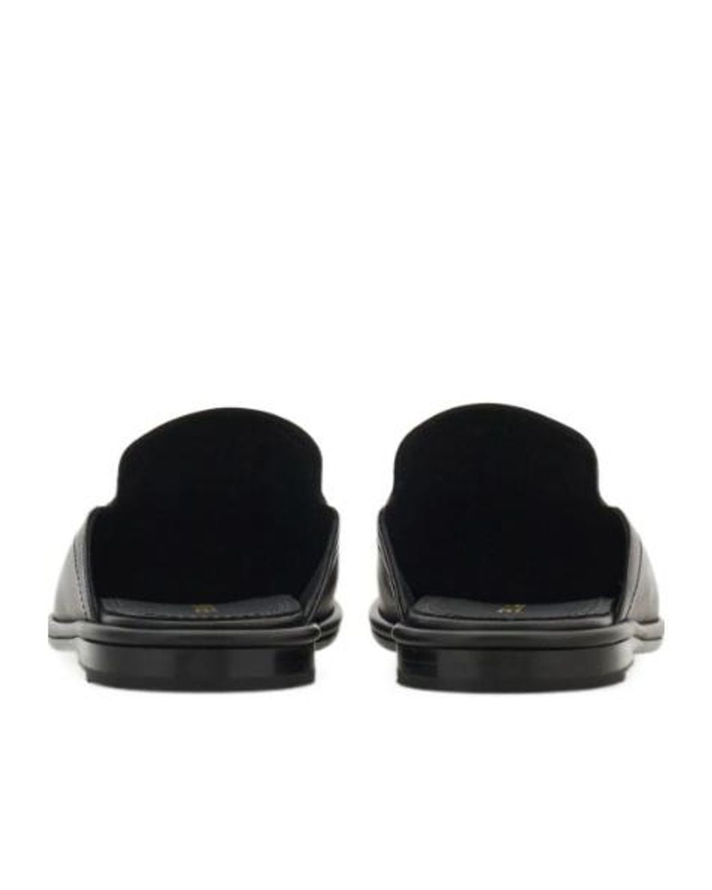Ferragamo Black Logo Slippers for men