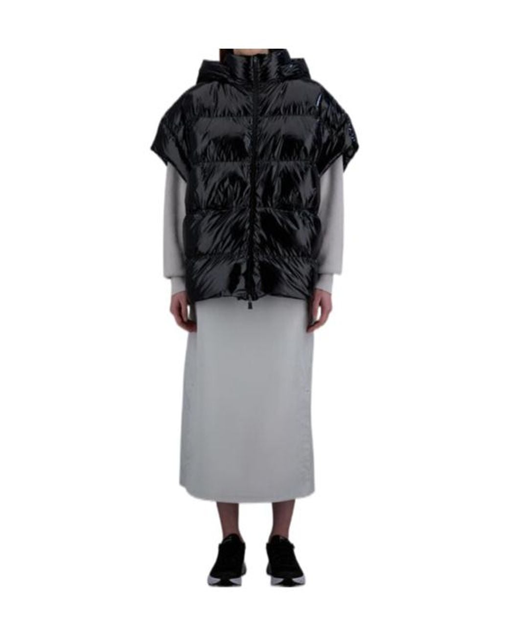 Herno Black Laminar Zip-Up High Neck Jacket