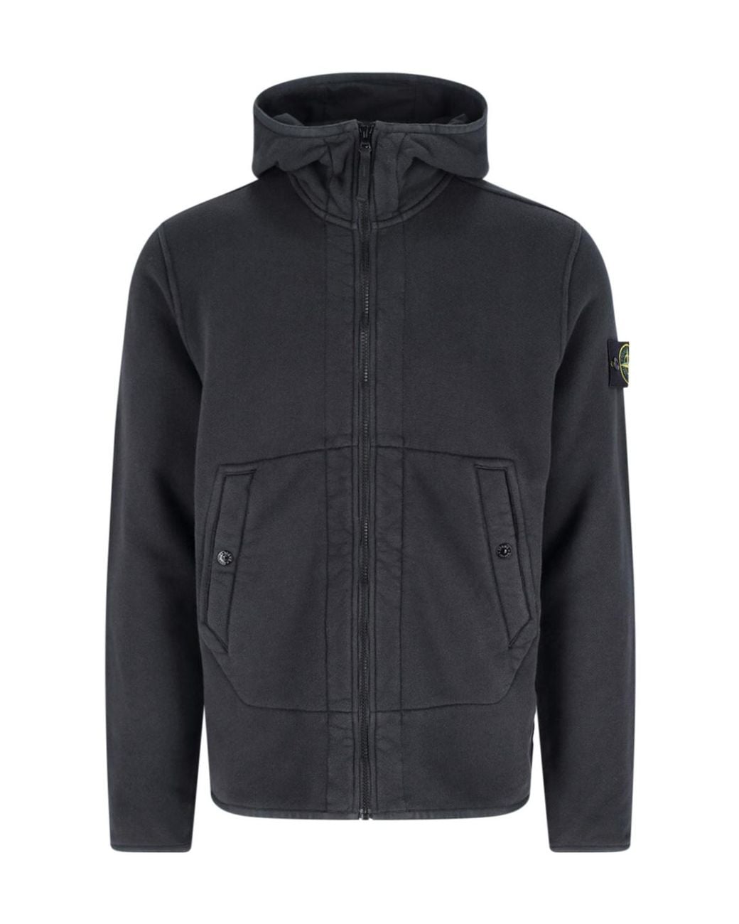 Stone Island Blue Long-Sleeved Casual Jacket for men