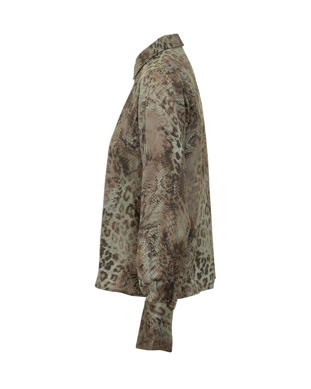 Ba&sh Green Cornelia Printed Shirt