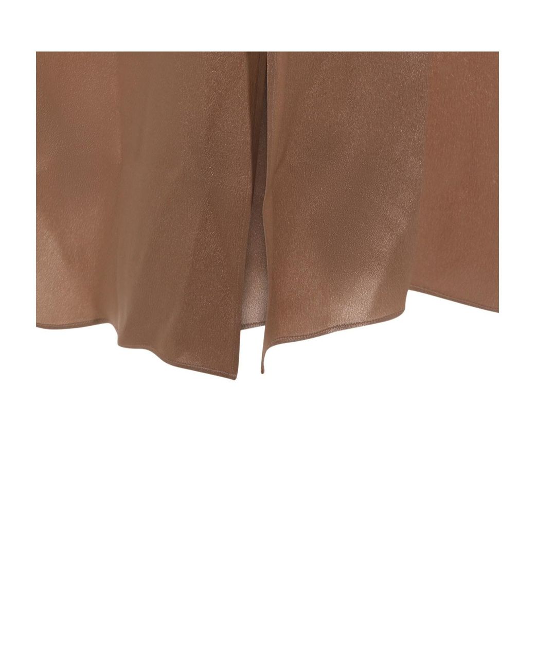 Antonelli Brown Satin Shirt Dress