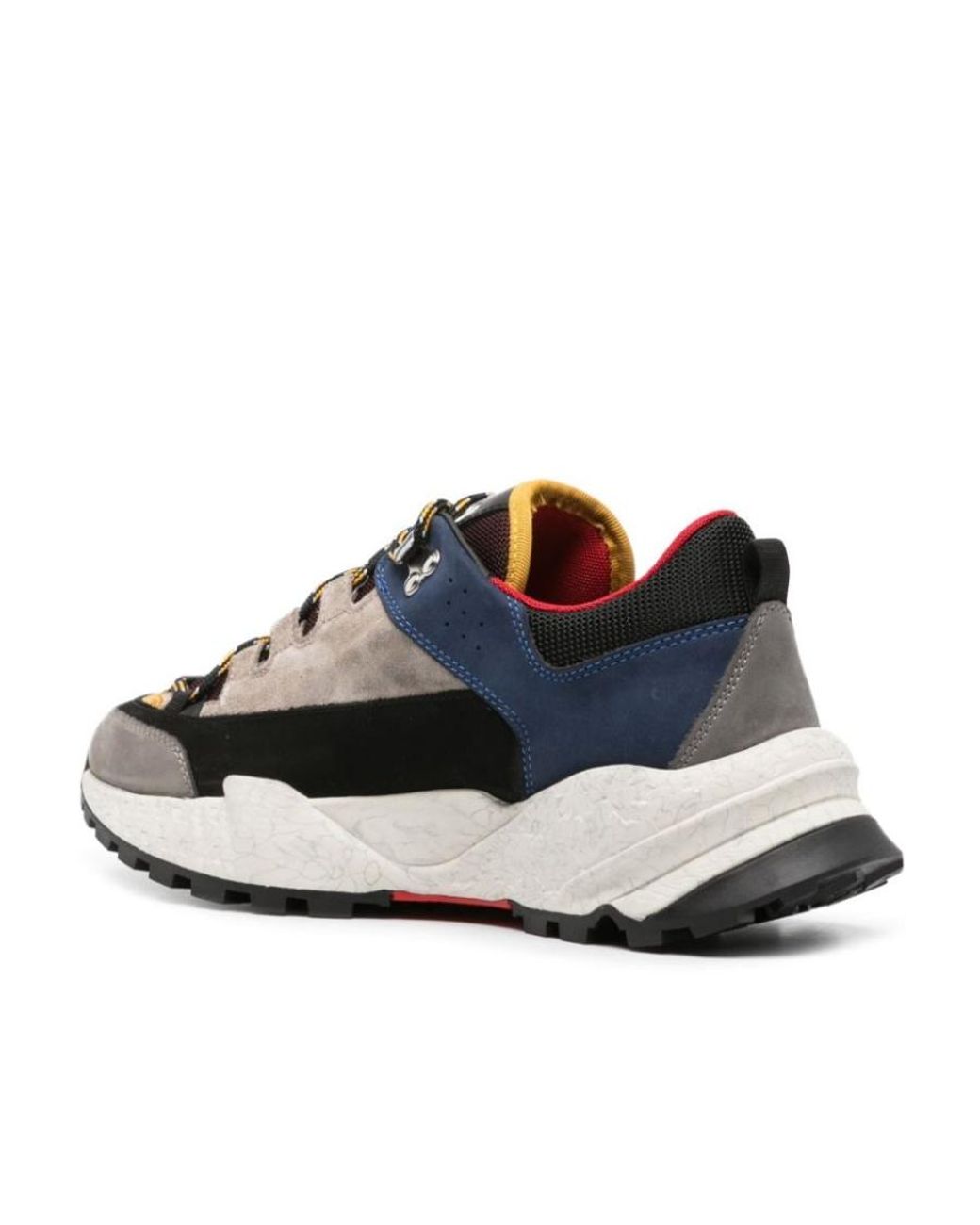 DSquared² Blue Luxe Colour Block Leather Sneakers for men