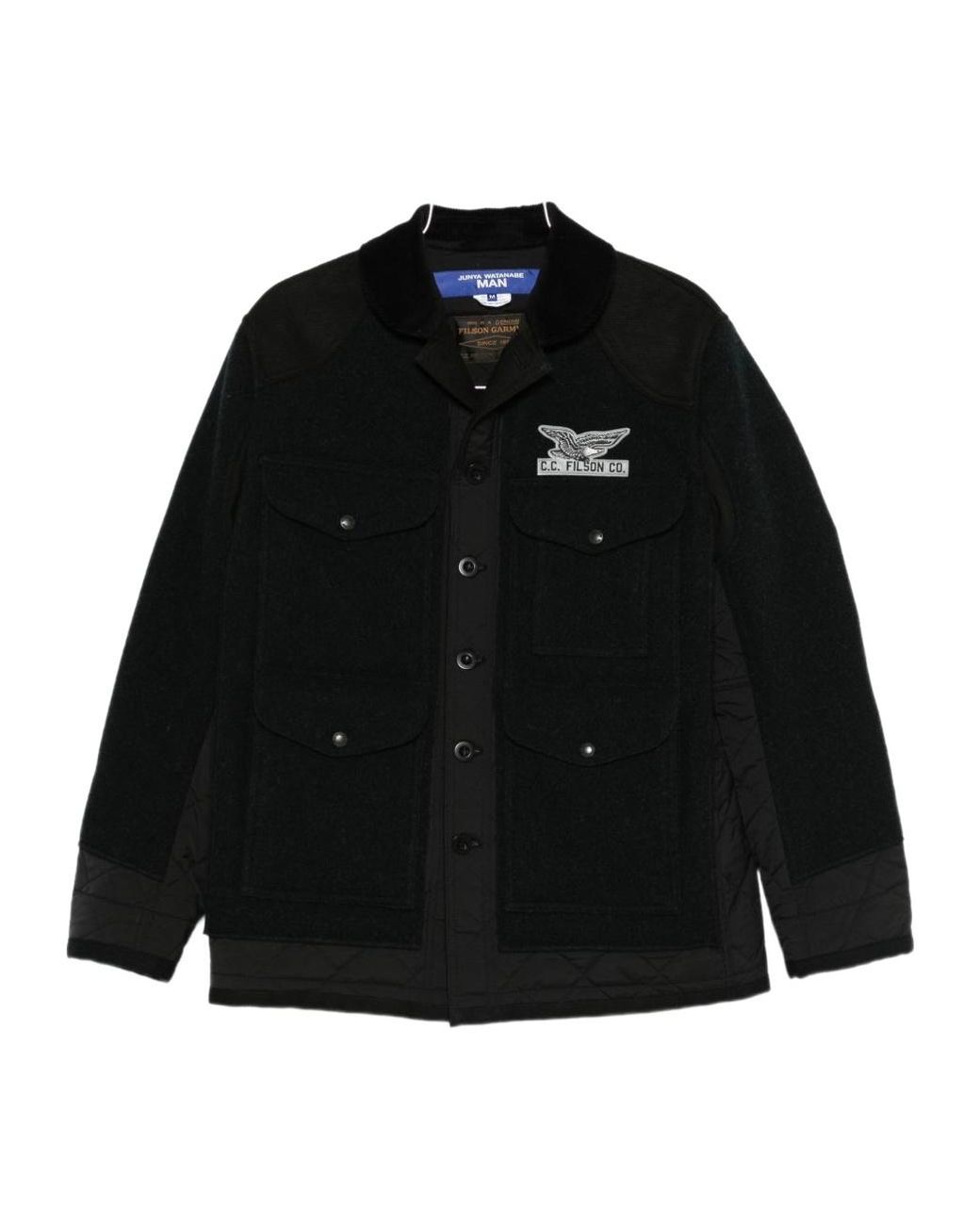 Junya Watanabe Black X Filson Logo Patch Jacket for men