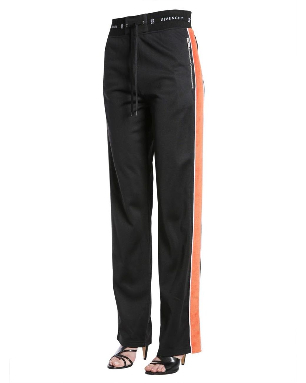 Givenchy Black Side-Striped Sweatpants