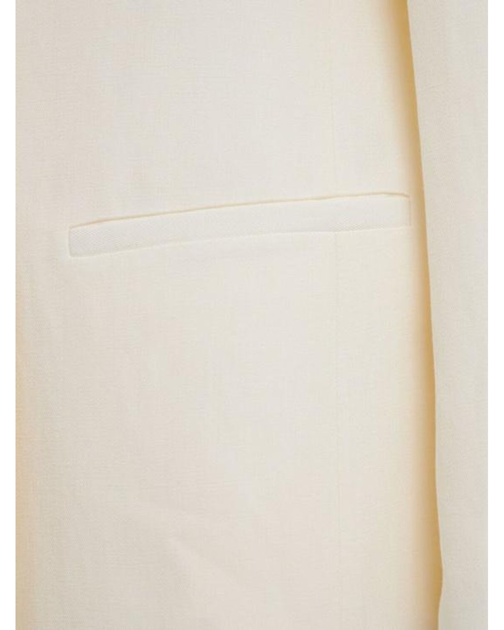 Fabiana Filippi White Viscose And Linen Blend Jacket