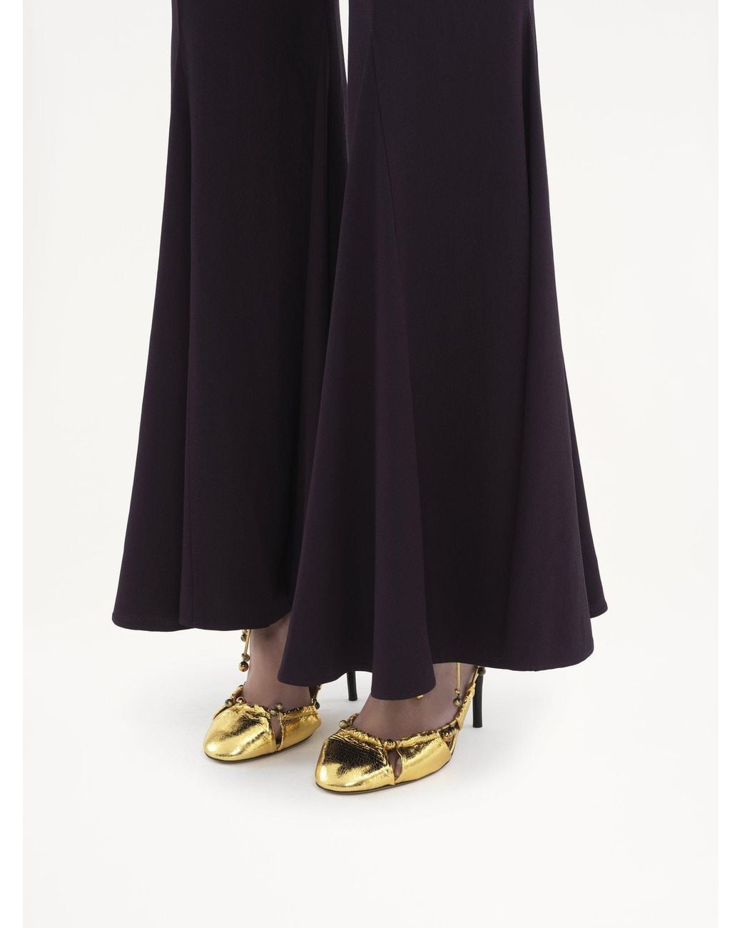 Chloé Purple Chloé Flared Leg Trousers