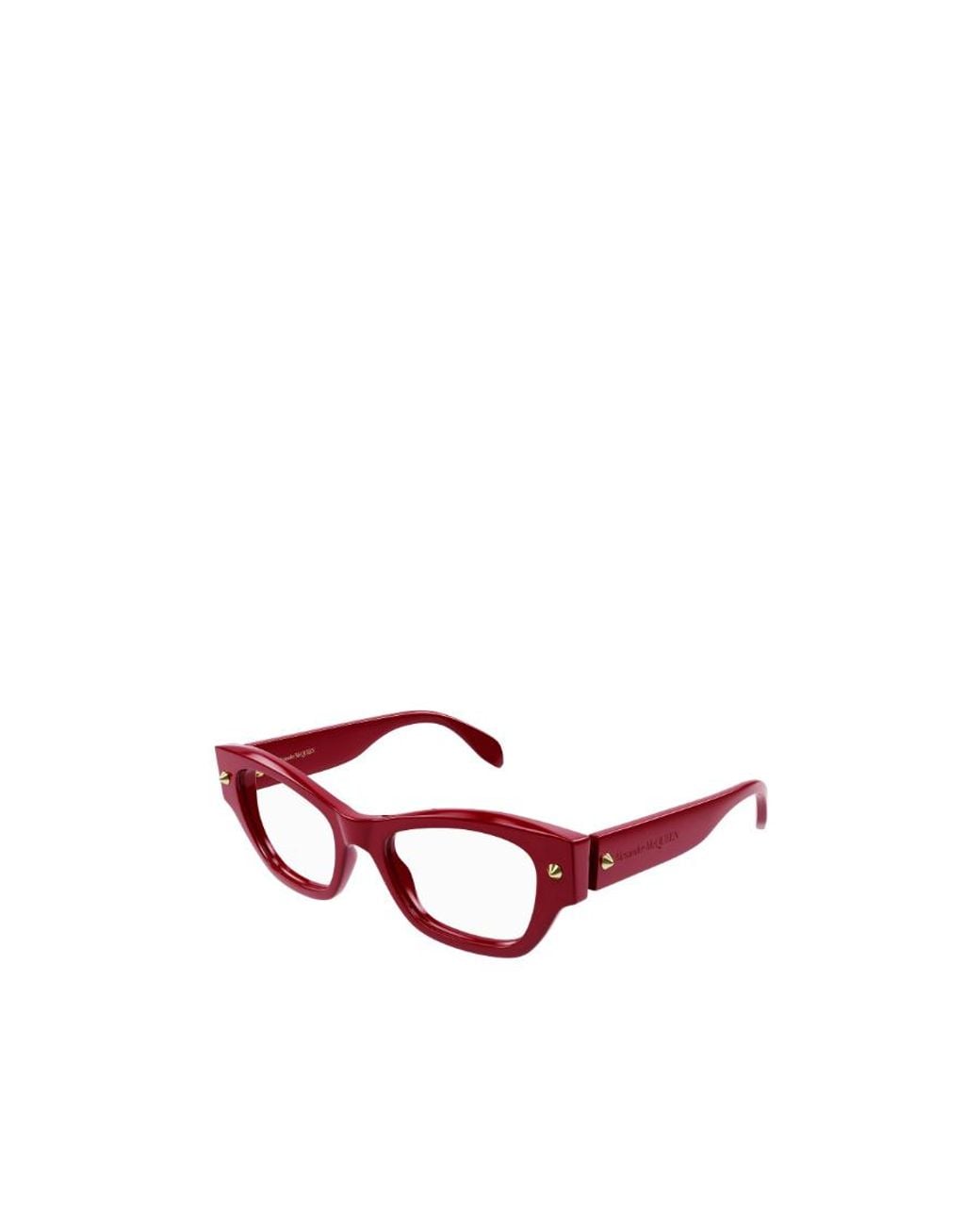 McQueen Red Eyewear Cat-Eye Frame Glasses