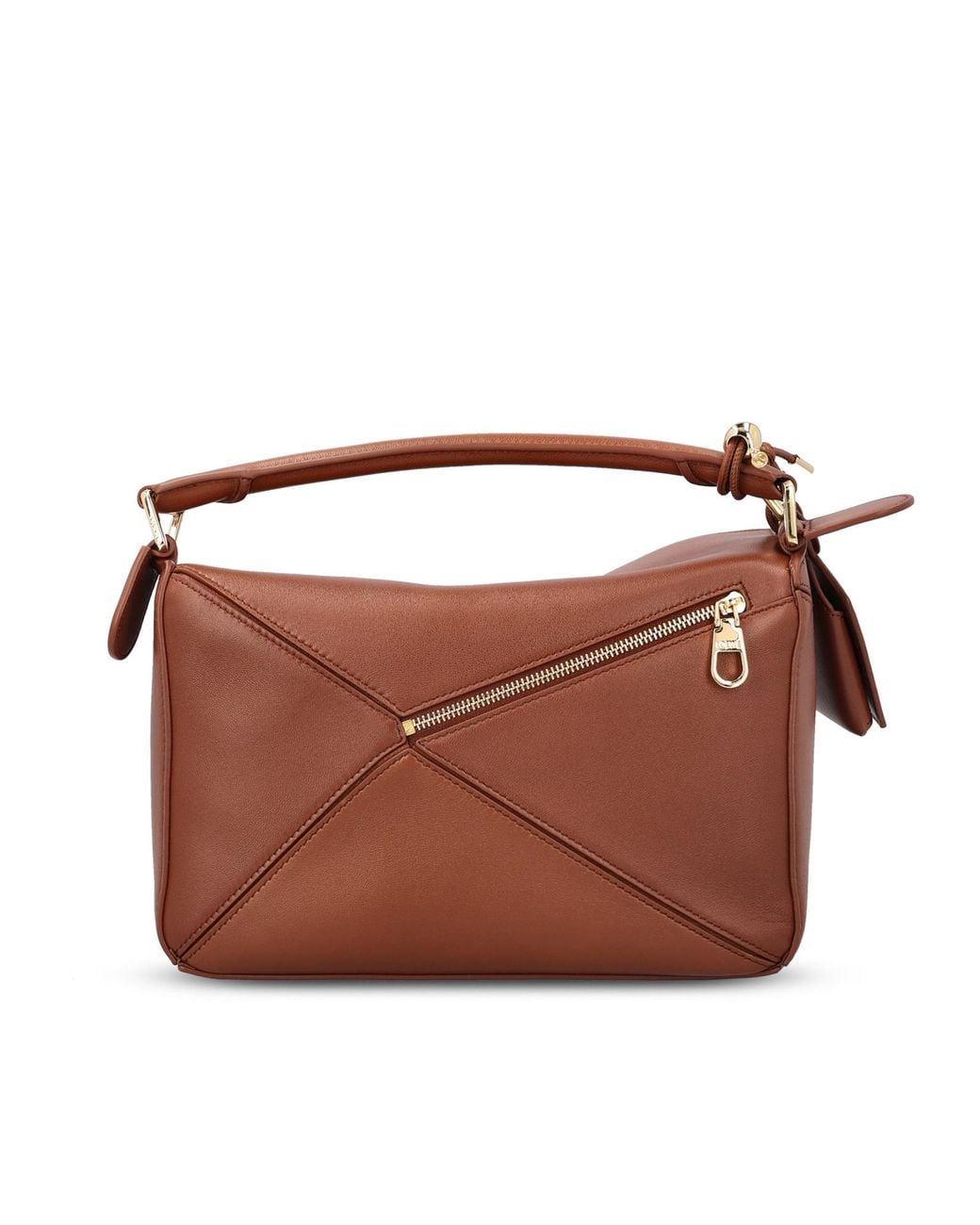Loewe Brown Small Featherlight Puzzle Bag
