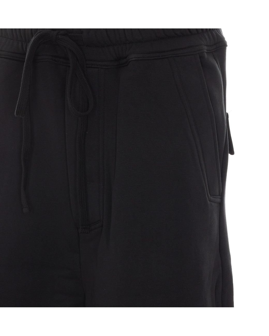 Thom Krom Black Wide-Leg Cargo Track Pants for men