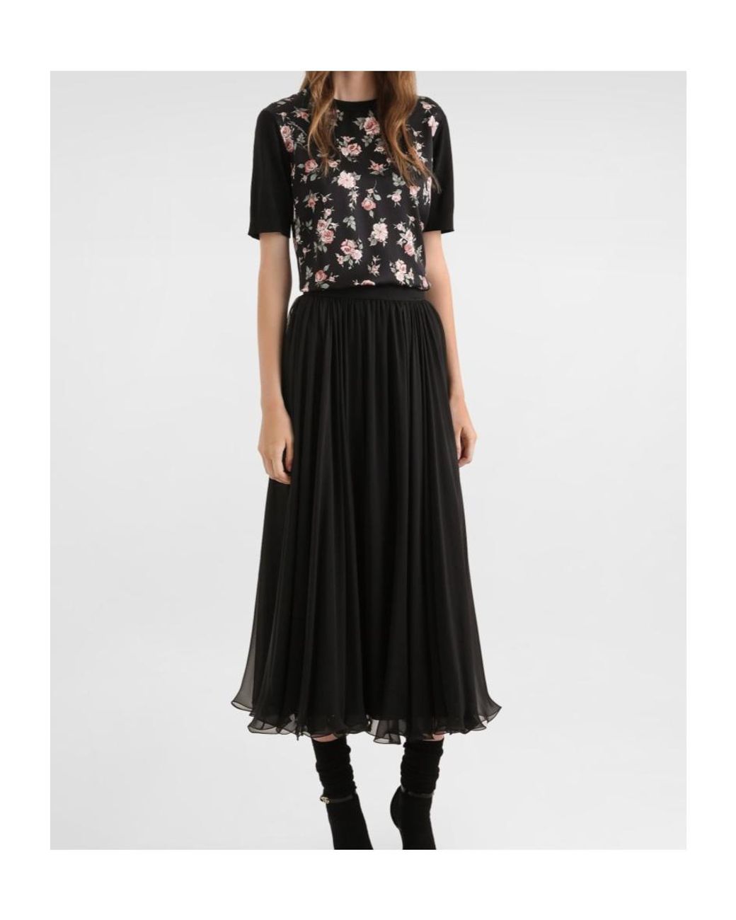 Dolce & Gabbana Black Round-Neck Short-Sleeved T-Shirt