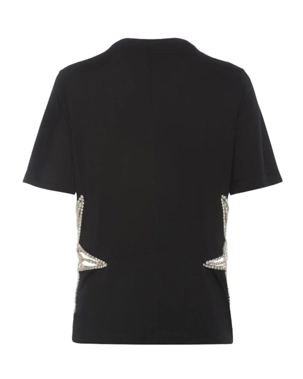 DSquared² Black Star Embellished Crewneck T-Shirt