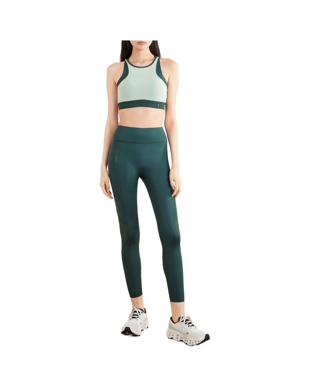On Shoes Blue Performance Recycled Sports Bra