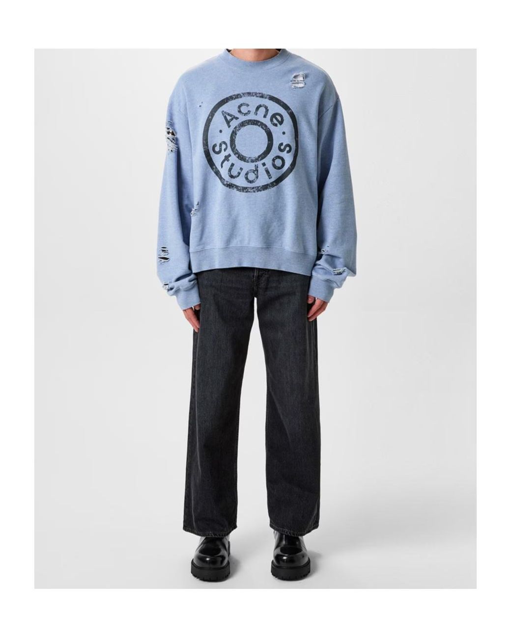 Acne Black Four-Pocket Denim Trousers for men