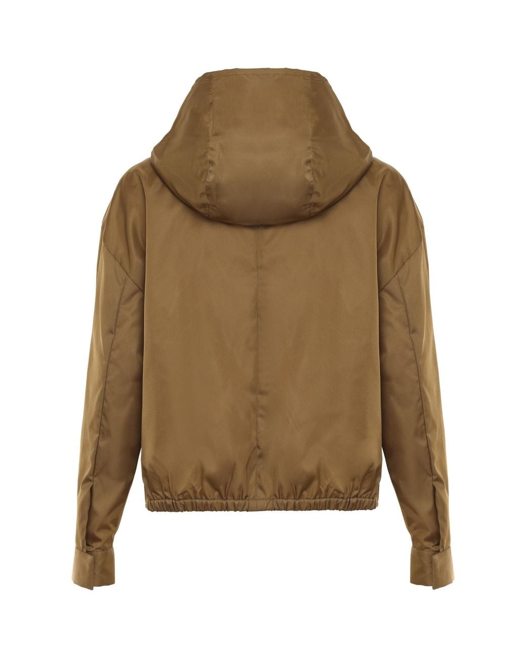 Prada Green Triangle-Logo Zipped Jacket