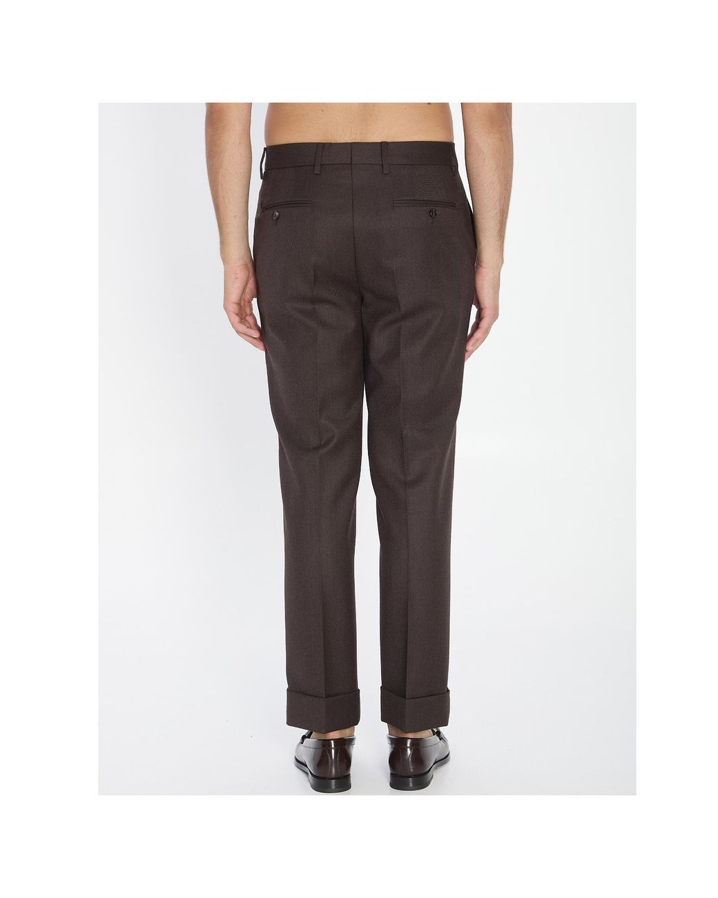 Burberry Black Straight-Leg Pleated Trousers for men