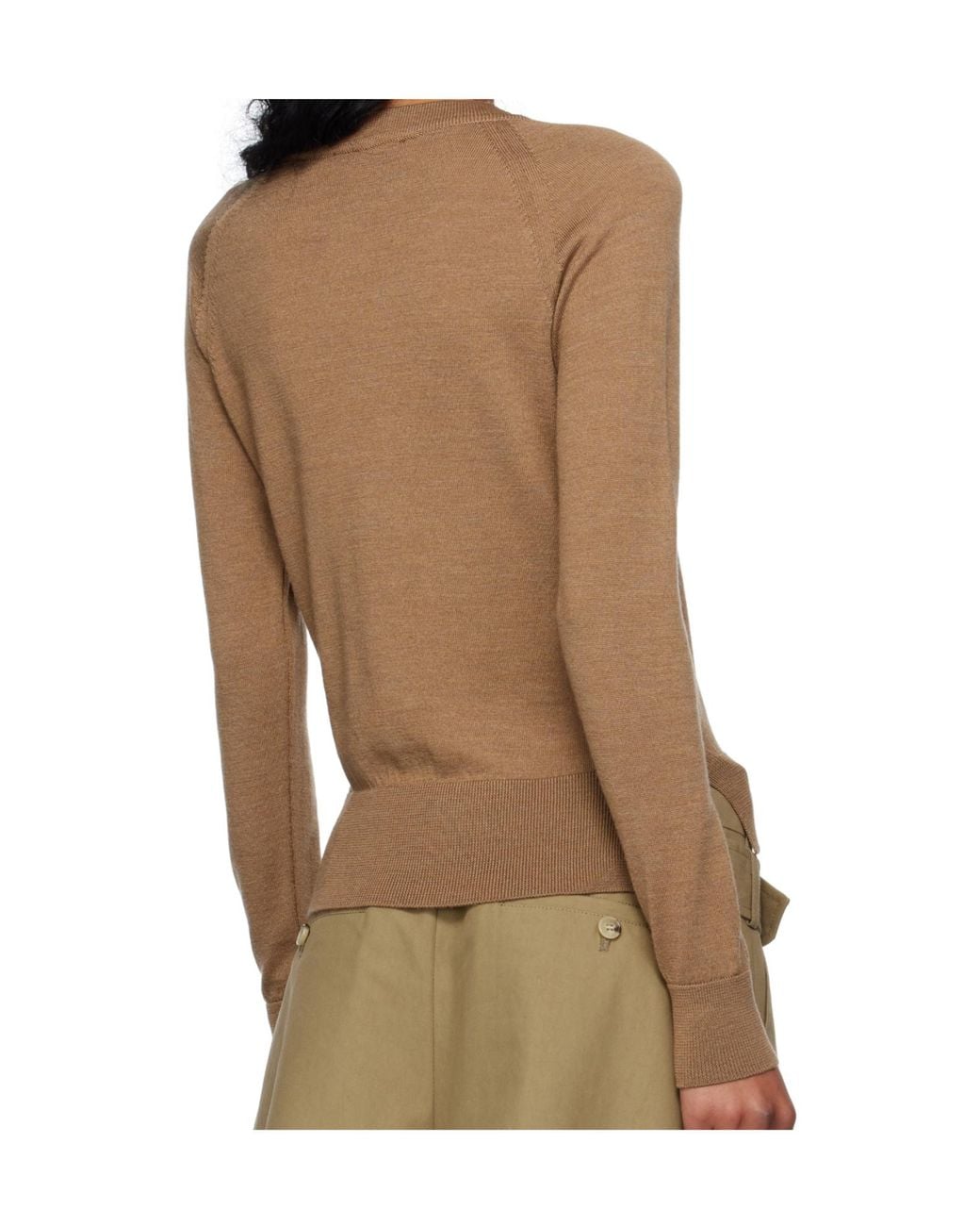Simone Rocha Brown Embellished Knitted Jumper