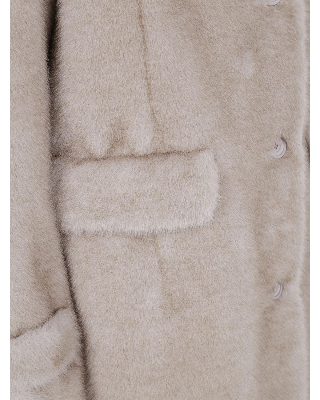 Herno Gray Buttoned Flap-Pocket Coat