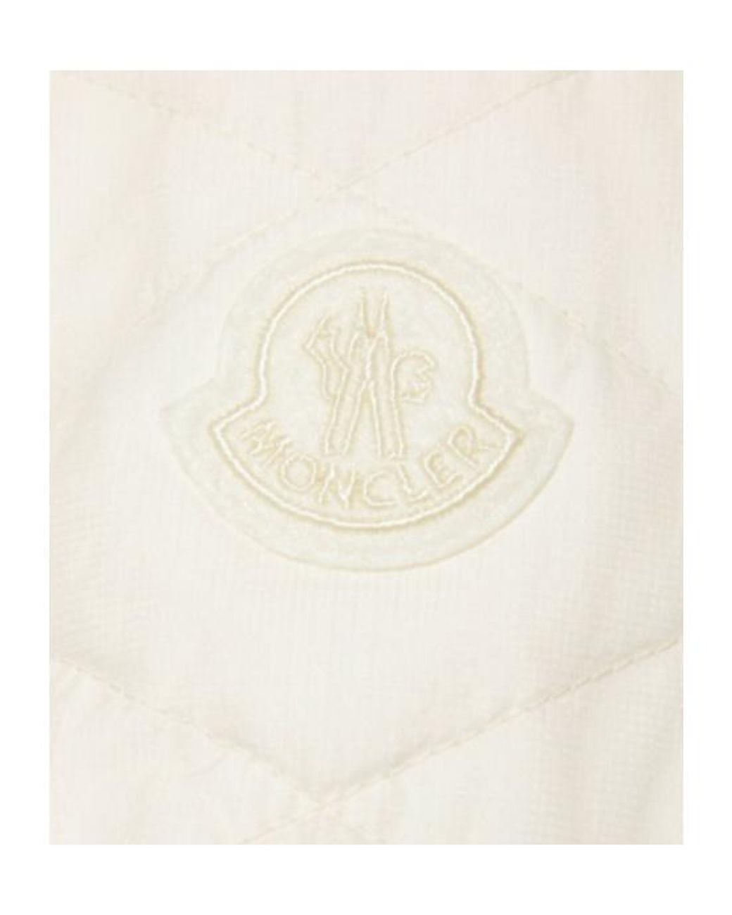 Moncler White Kastos Quilted Nylon Down Shirt Jacket for men