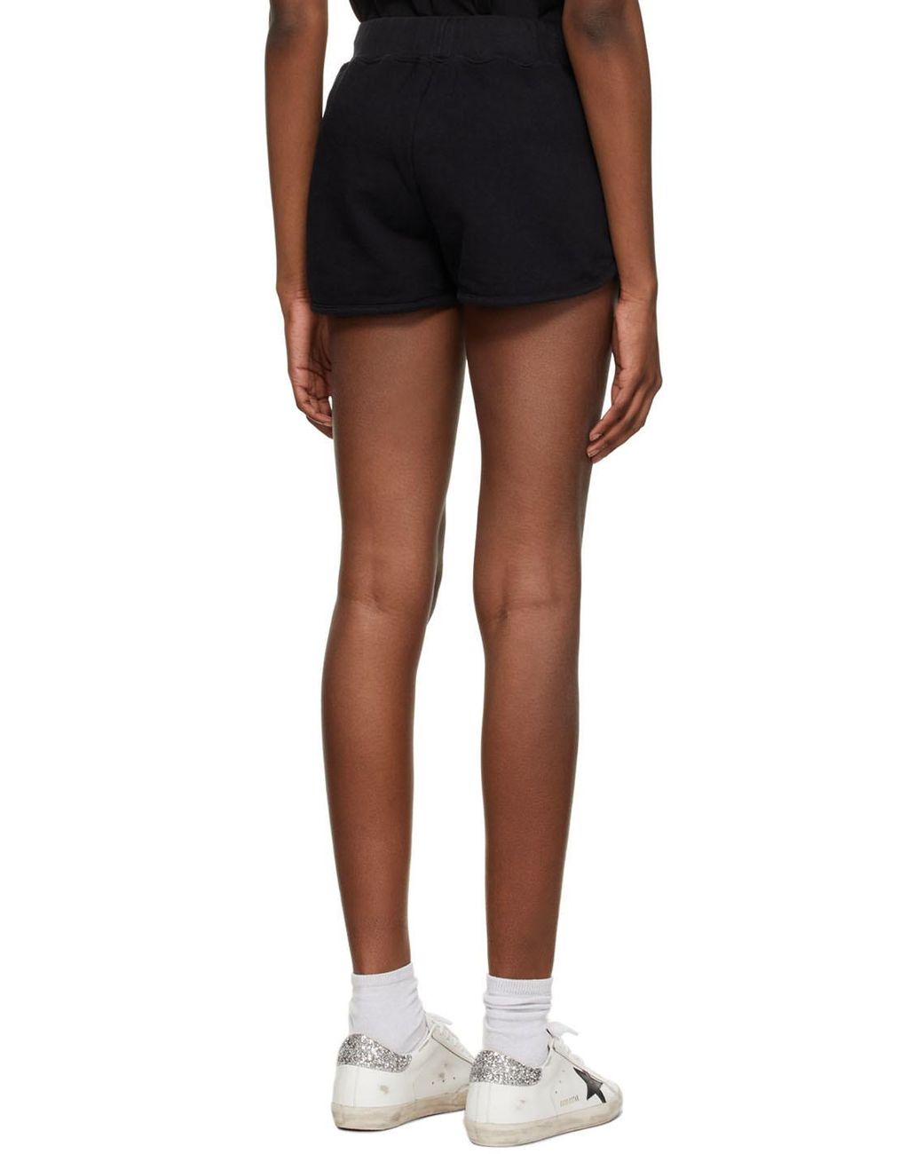 Golden Goose Deluxe Brand Black Star Embroidered Shorts
