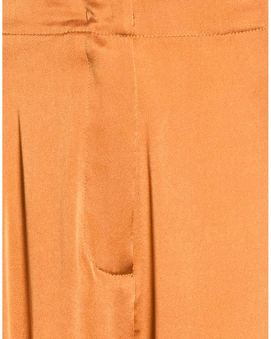 MAX&Co. Orange Pleated Casual Pants