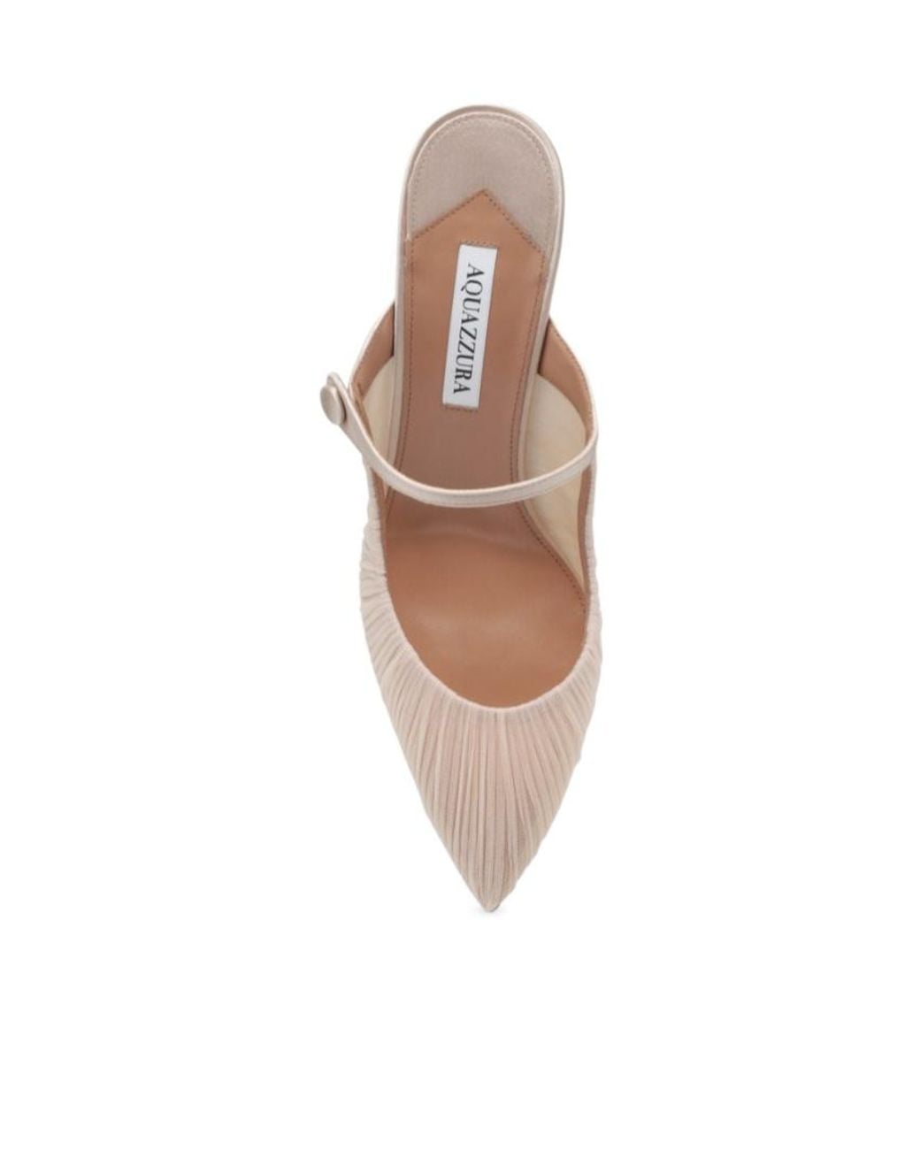 Aquazzura White Voile Mules