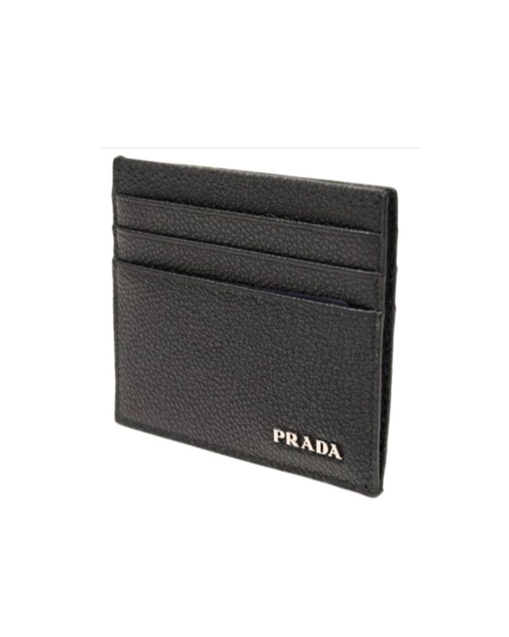 Prada Black Logo Card Bag