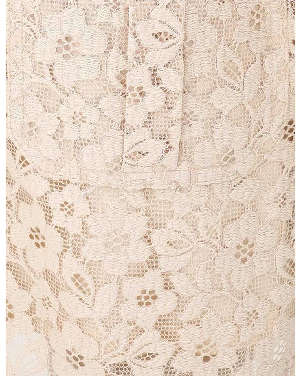 Zimmermann Natural Floral-Lace Belted Mini Dress