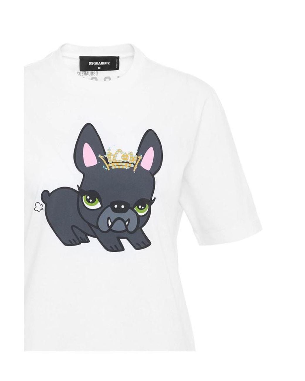 DSquared² White Graphic Print T-Shirt
