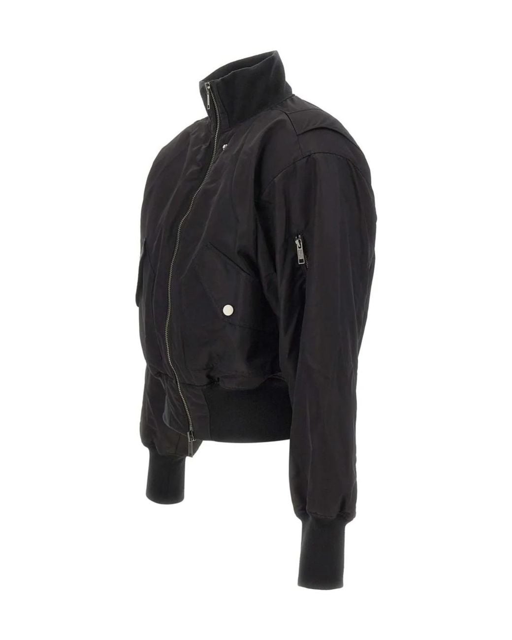 Entire studios Black Echo Padded Bomber Jacket for men