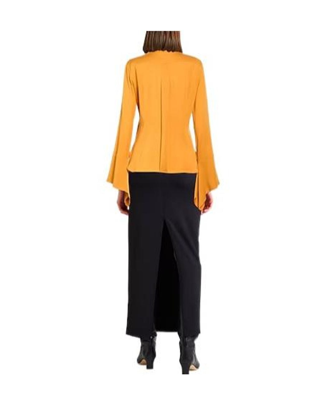 Max Mara Orange Plain Colour Shirts