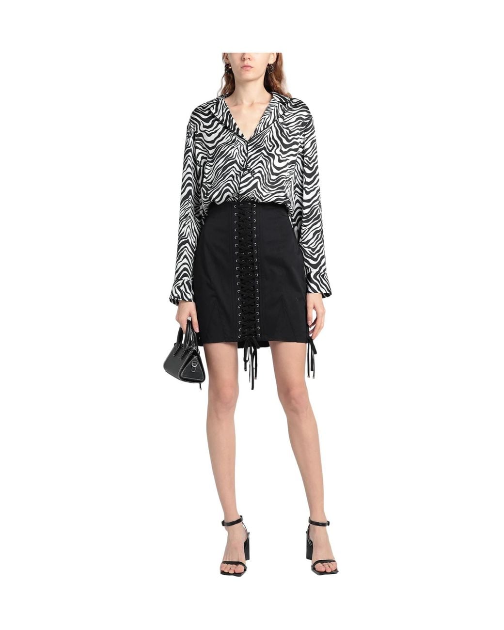 Dolce & Gabbana Black Solid Color Fringe Midi Skirt