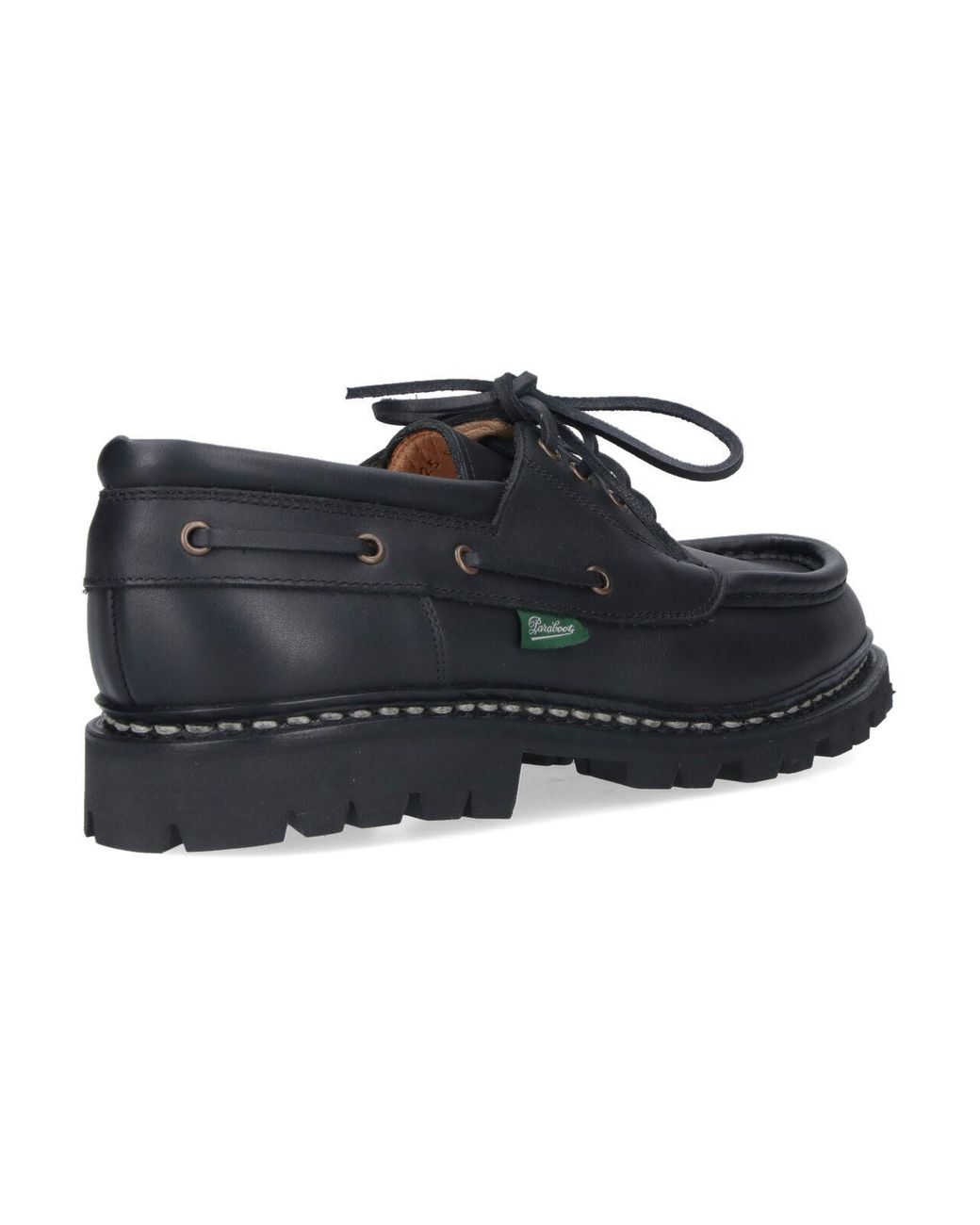 Paraboot Black Chimey Derby Shoes for men