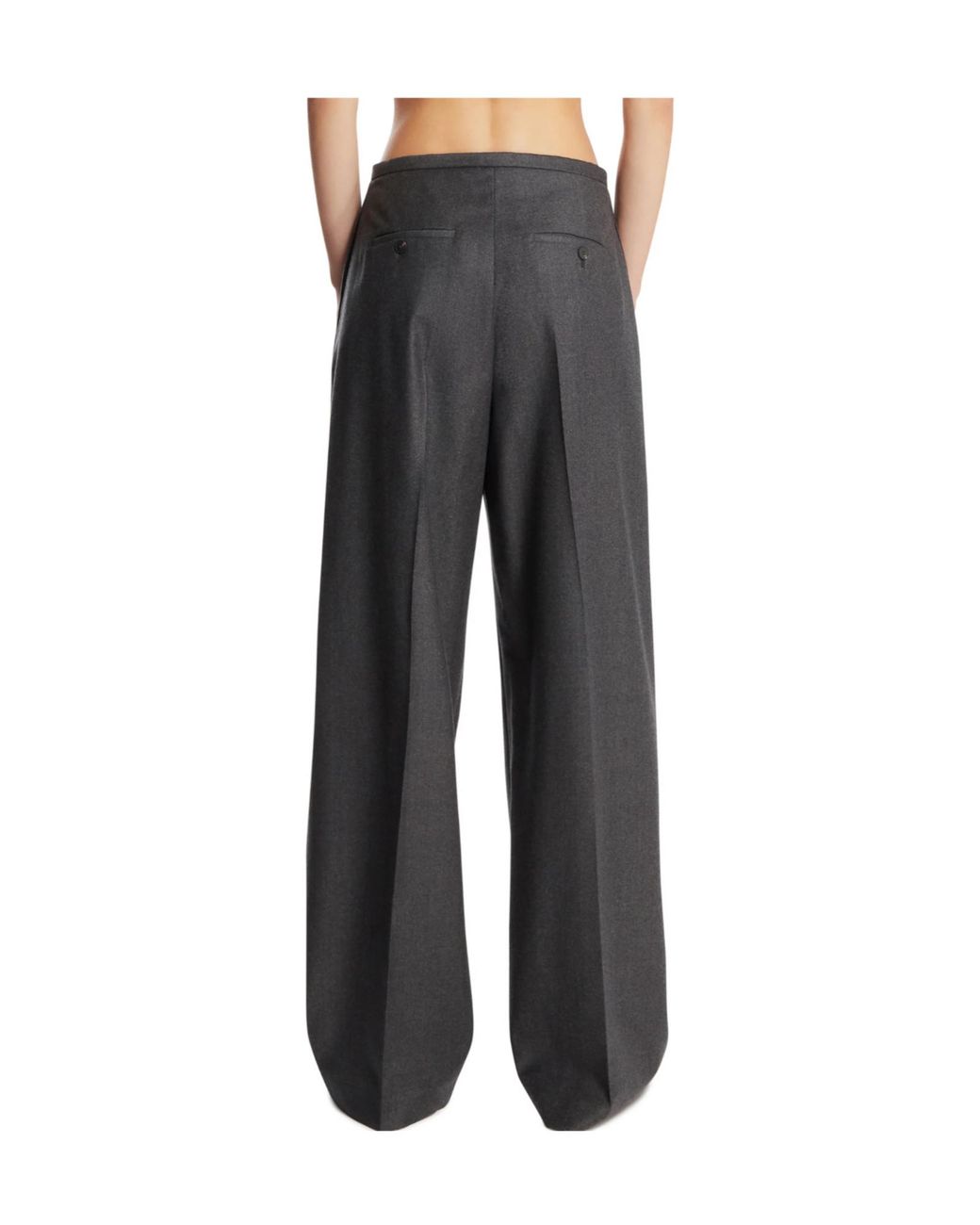 Rohe Blue Drawstring-Waist Pleated Trousers