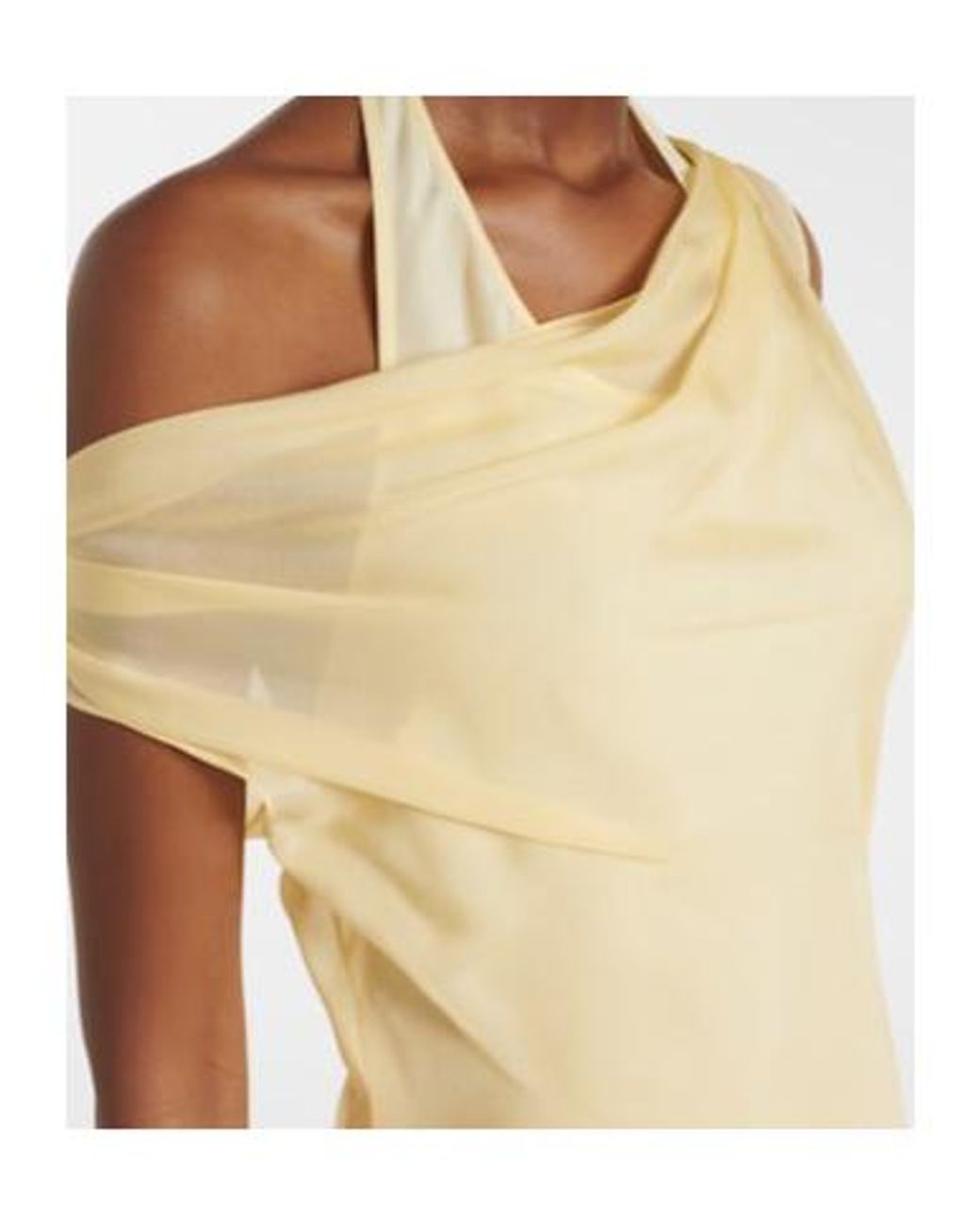 Sir White Strobe Off-Shoulder Maxi Dress