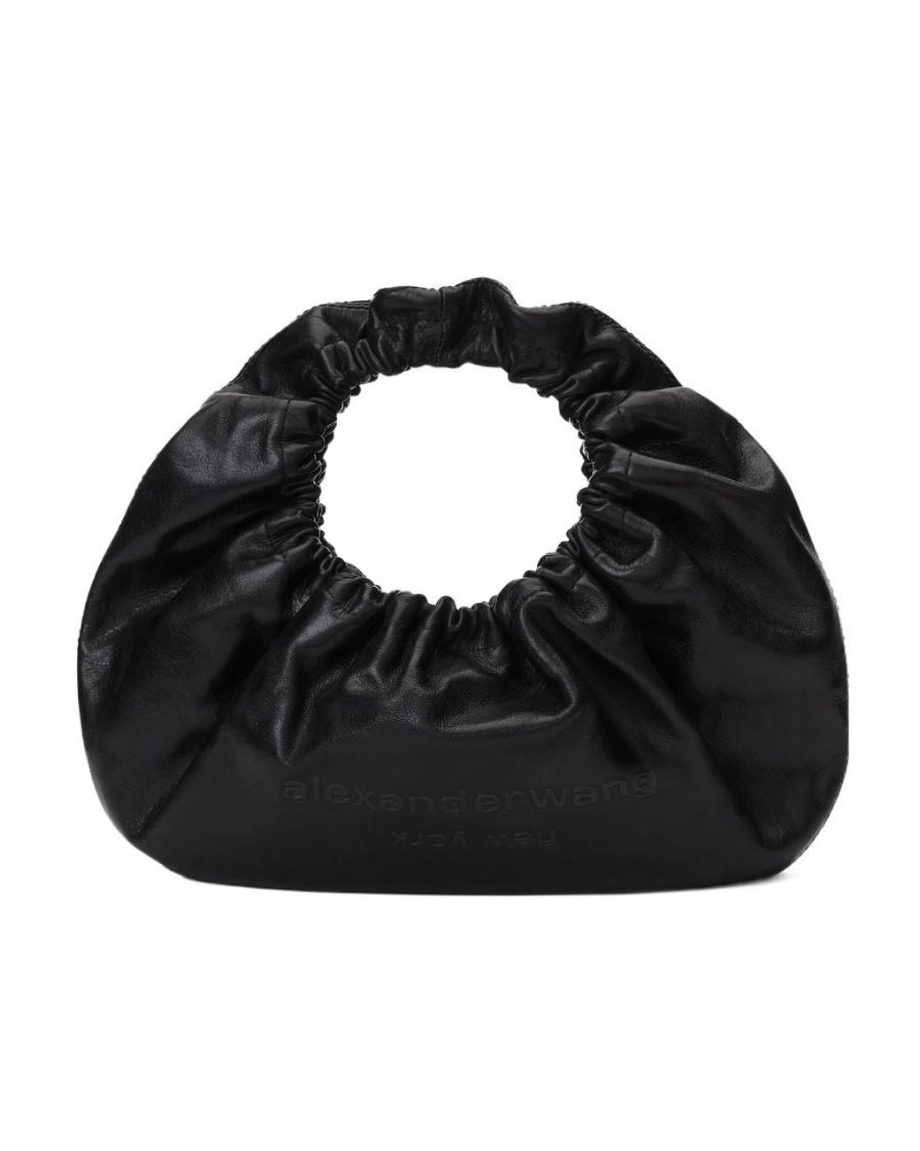 Alexander Wang Black Small Crescent Leather Bag