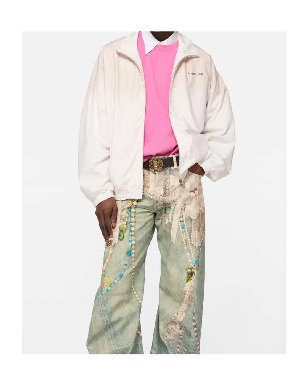 Acne White Jacket for men