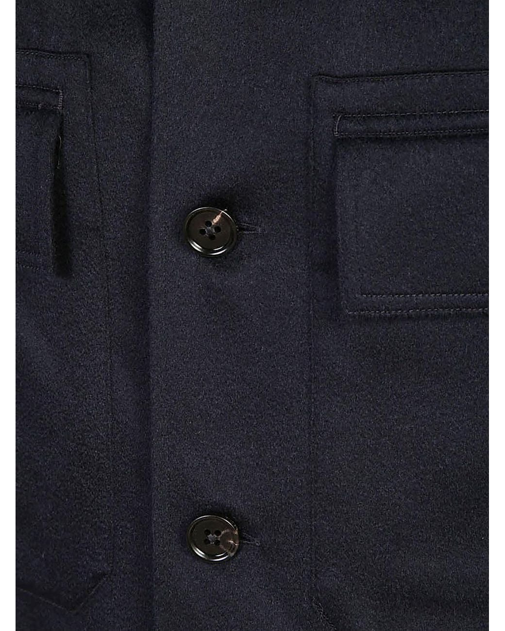 Zegna Blue Long-Sleeved Casual Jacket for men