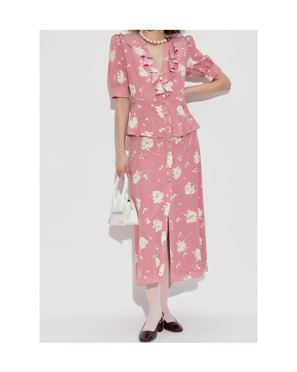 Alessandra Rich Pink Midi Dresses