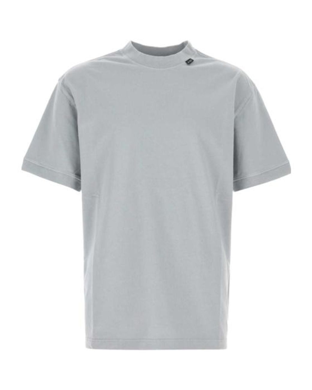 Prada Gray Short-Sleeved Cotton T-Shirt for men