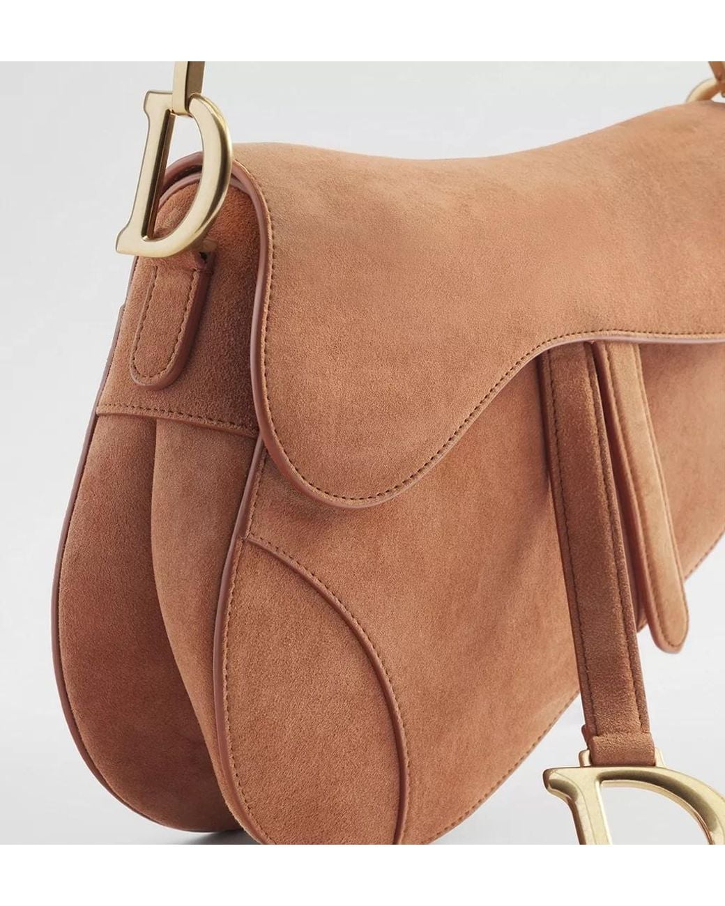Dior Brown Saddle Bag With Strap