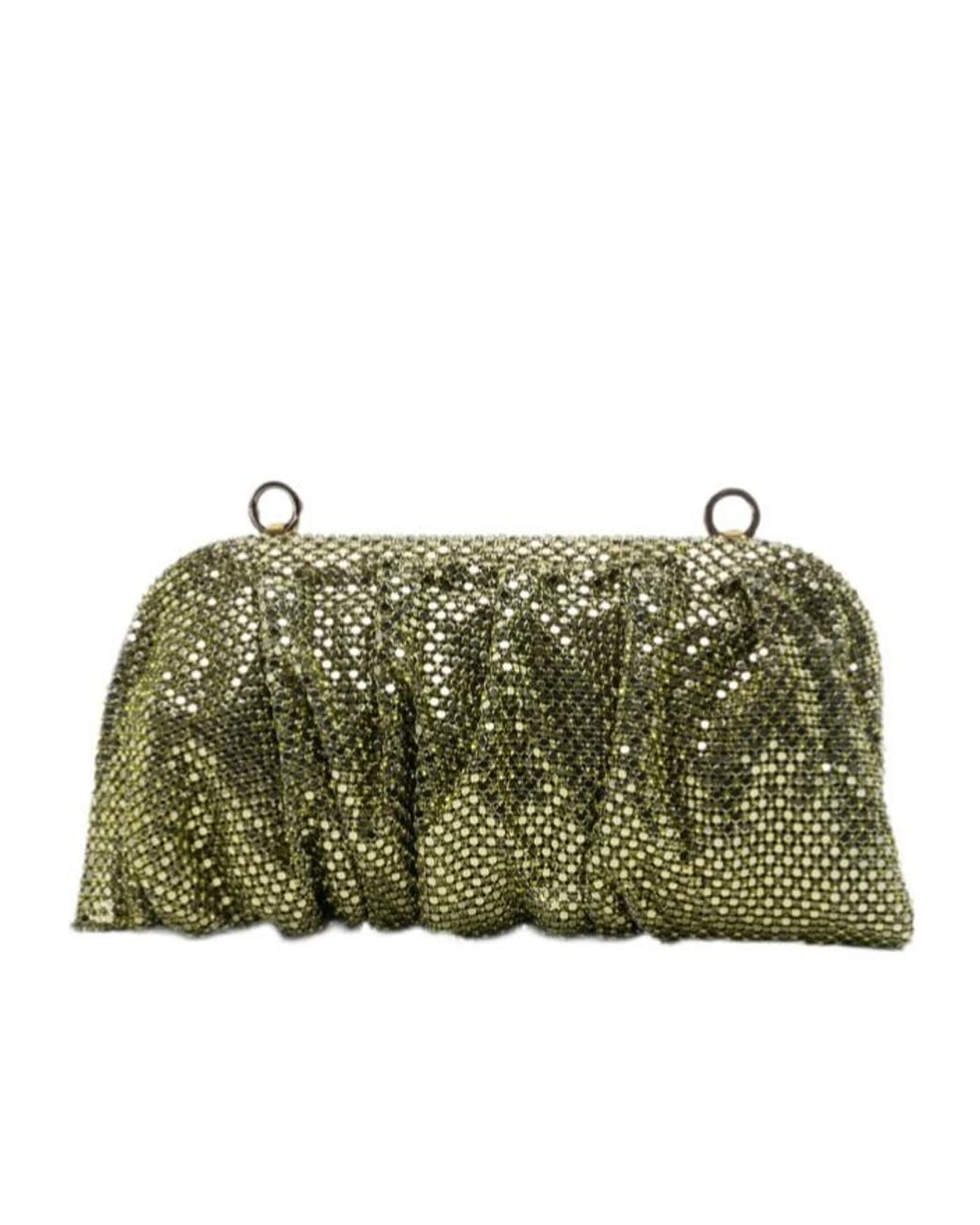 Benedetta Bruzziches Green Draped Clutch