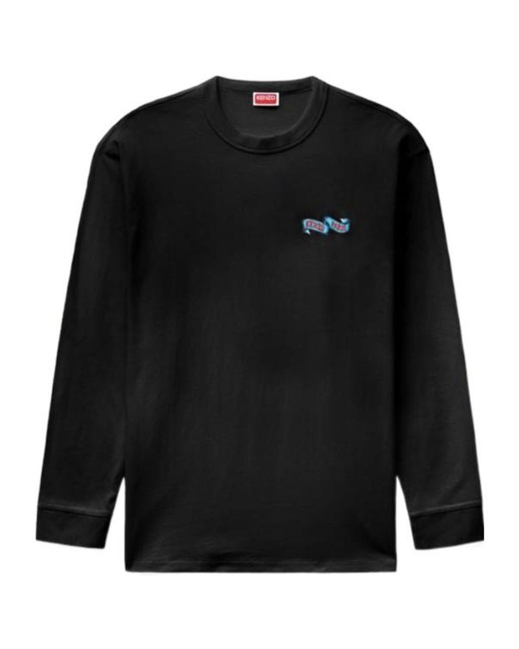 KENZO Black Jumping Tiger' Long Sleeves T-Shirt for men