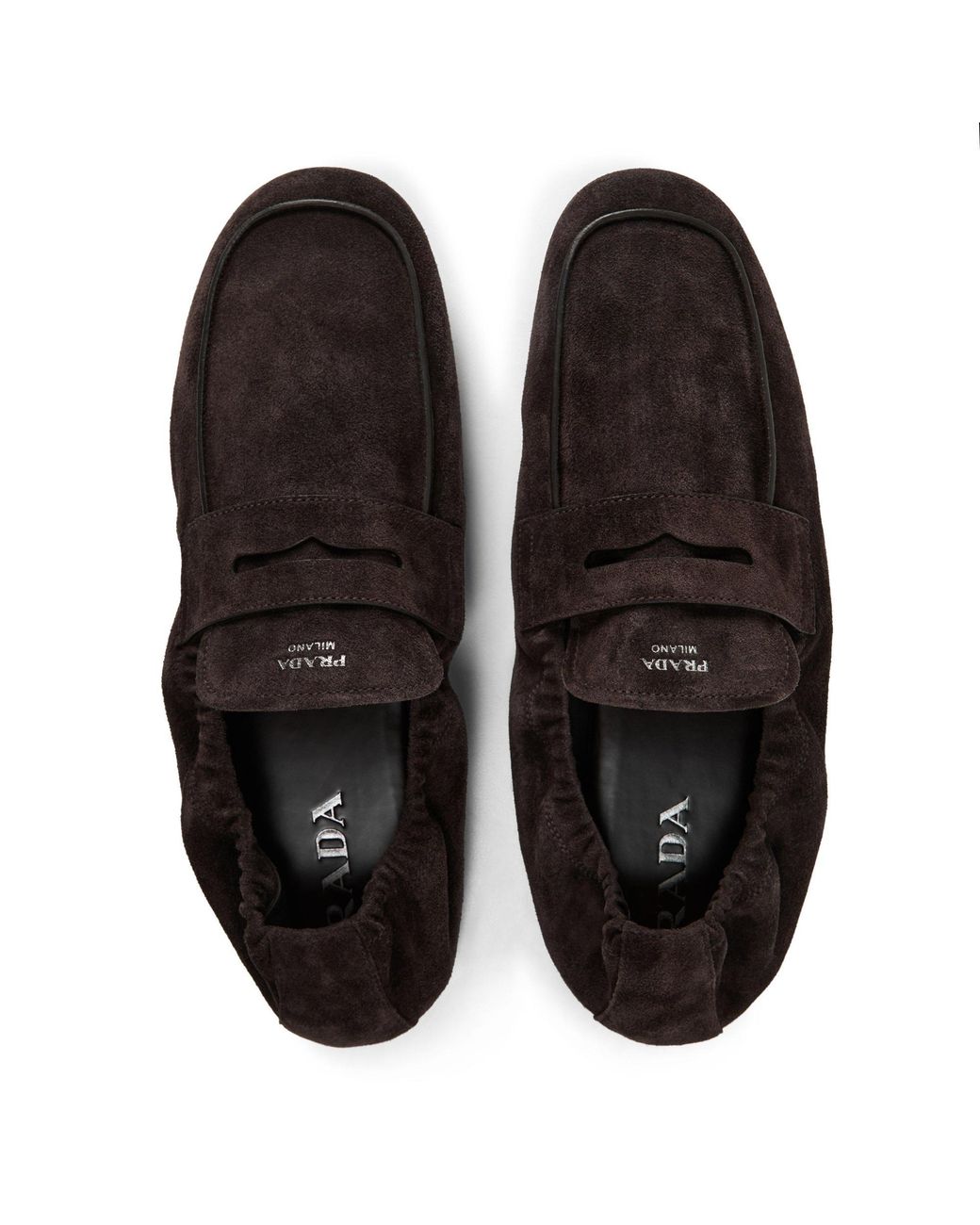 Prada Black Solid Color Loafer for men