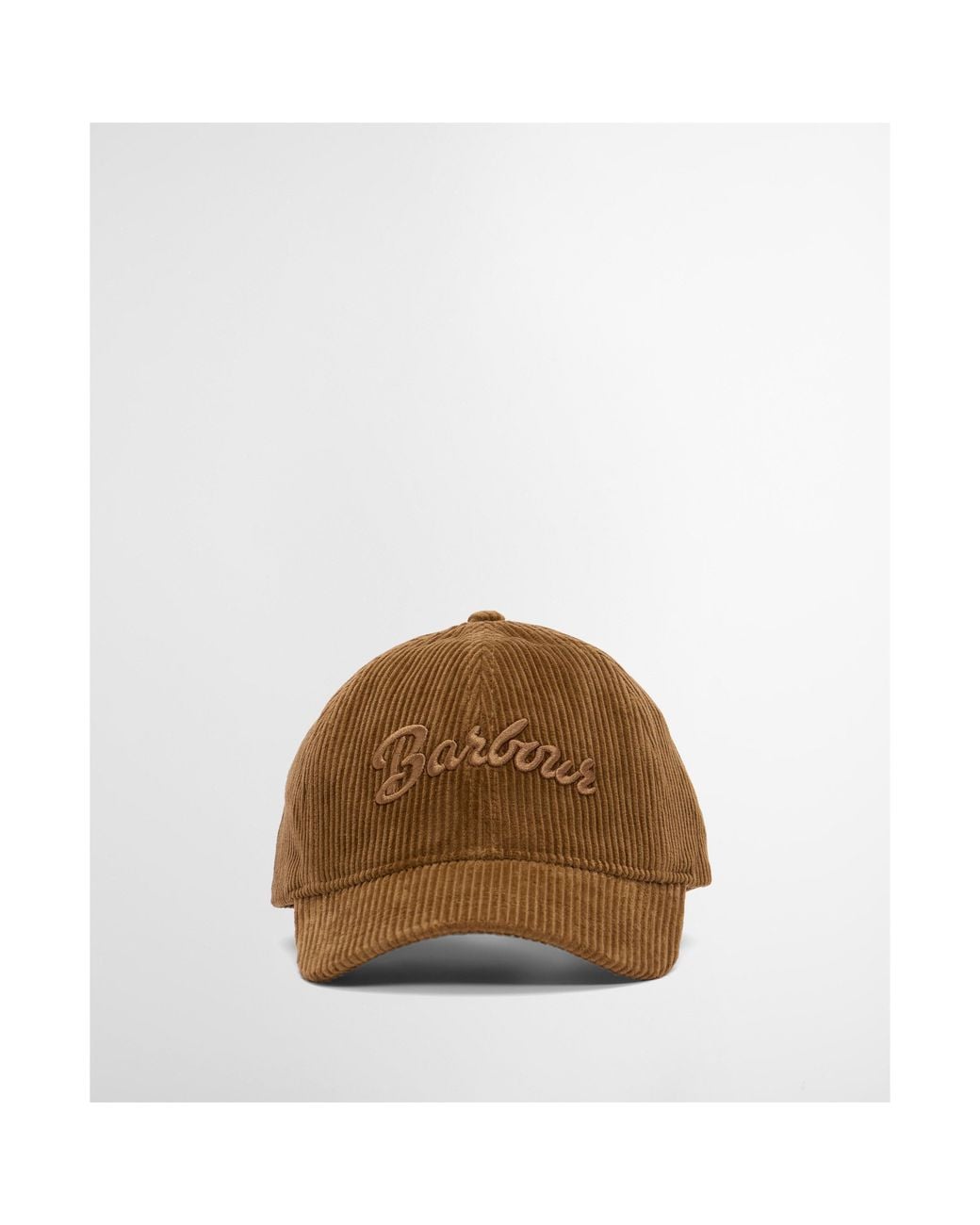 Barbour Brown Corduroy Baseball Cap