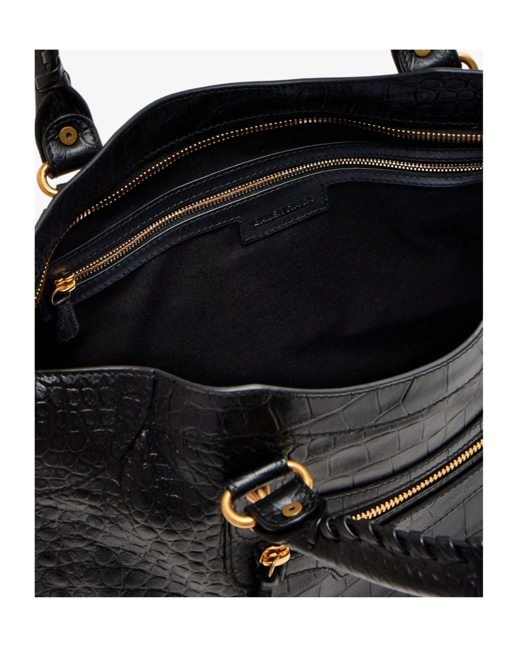 Balenciaga Black Le City Medium Shoulder Bag