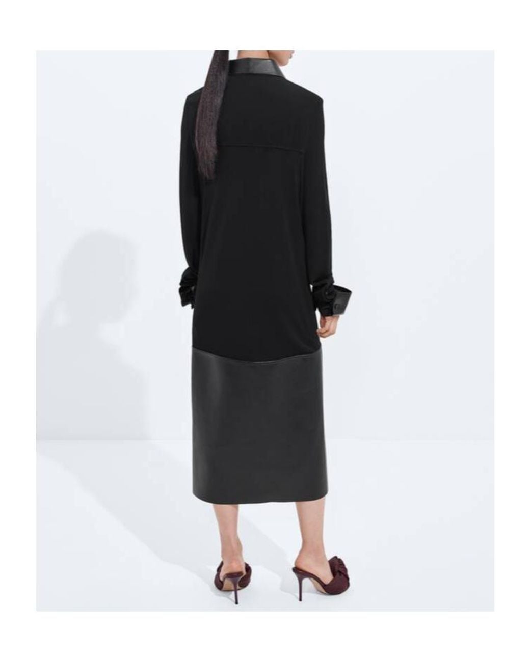 Bottega Veneta Black Crepe Viscose Jersey Dress